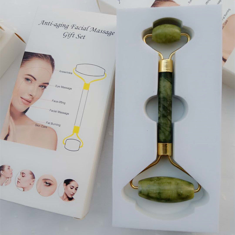 Crystal Jade Roller Face-lifting Double-head Massager