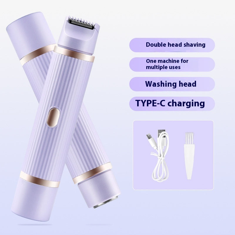 Double-Headed Electric Shaver Women's Body Hair Removal Device