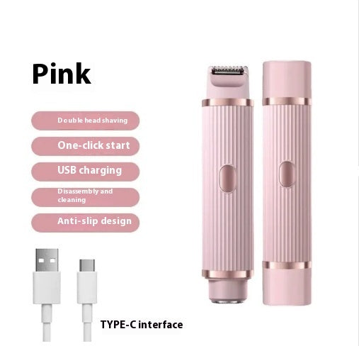 Double-Headed Electric Shaver Women's Body Hair Removal Device