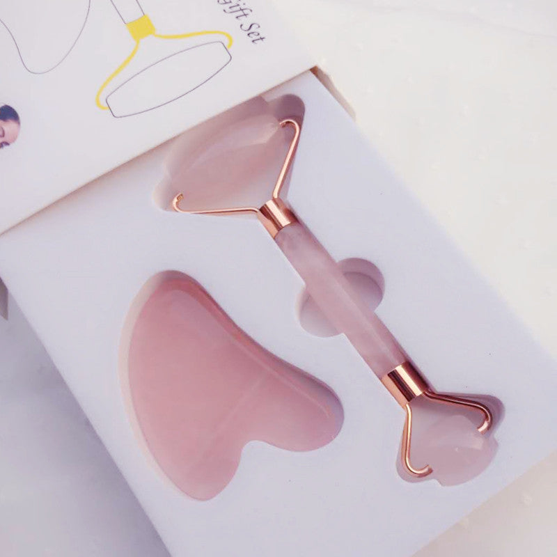 Crystal Jade Roller Face-lifting Double-head Massager