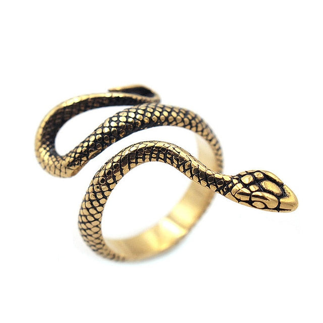 Retro Norse Mythology Ouroboros Ring