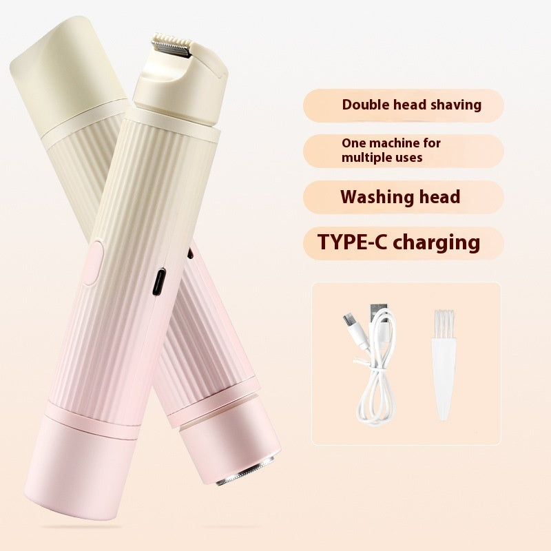 Double-Headed Electric Shaver Women's Body Hair Removal Device