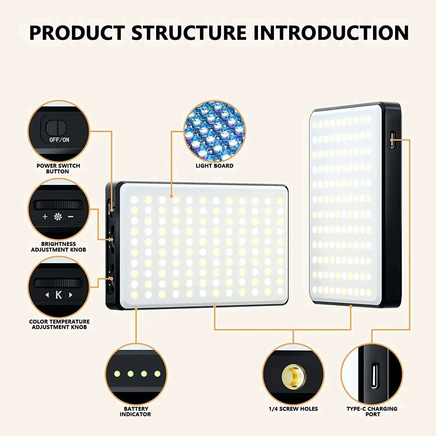 Adjustable Multi Modes LED Light