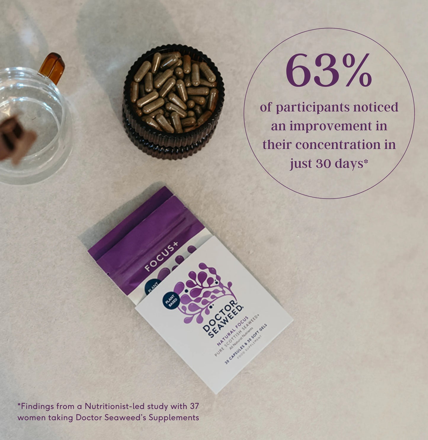 Doctor Seaweed Focus+ Pure Seaweed Supplements