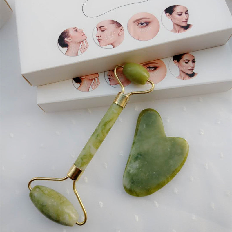 Crystal Jade Roller Face-lifting Double-head Massager