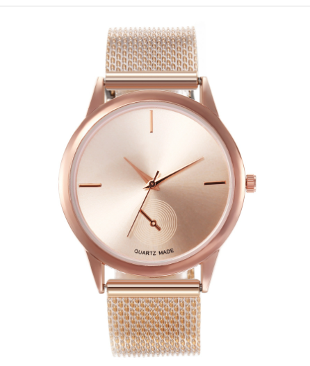 Reloj de moda de oro rosa