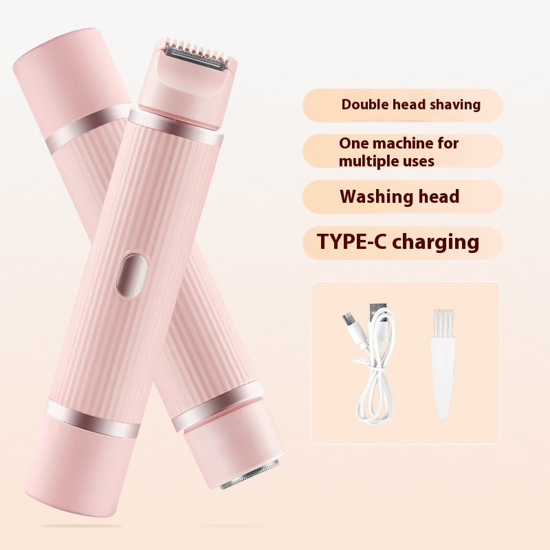 Double-Headed Electric Shaver Women's Body Hair Removal Device