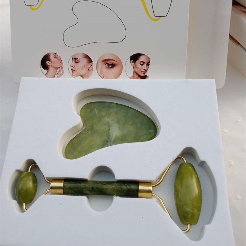 Crystal Jade Roller Face-lifting Double-head Massager