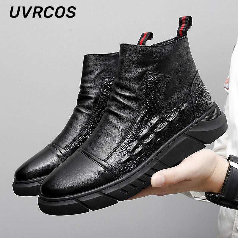 Thick-soled Men Work Boots